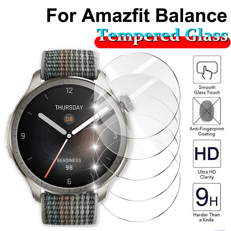 Smartwatch Icon - Amazfit Balance용 화면 보호기, 강화 유리,