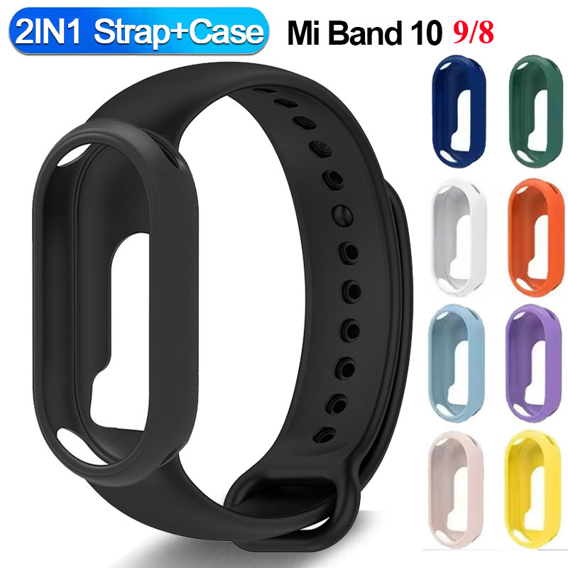 Smartwatch Band Accessories - 샤오미 스마트 밴드 10용 실리콘 스트랩+시계