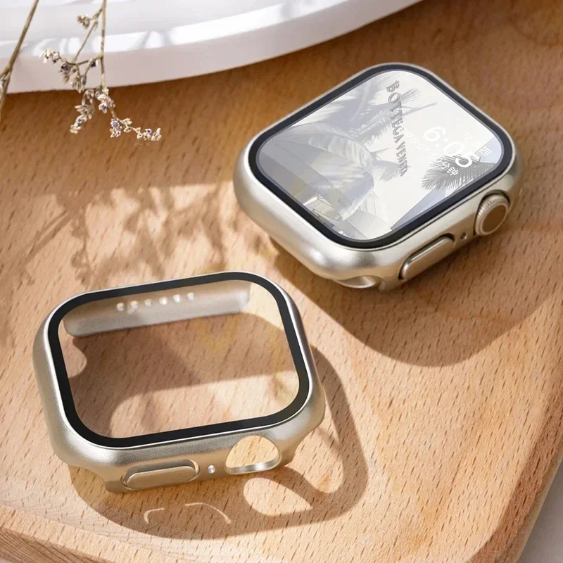 Smartwatch Band Accessories - 강화 유리 + Apple 시계 케이스