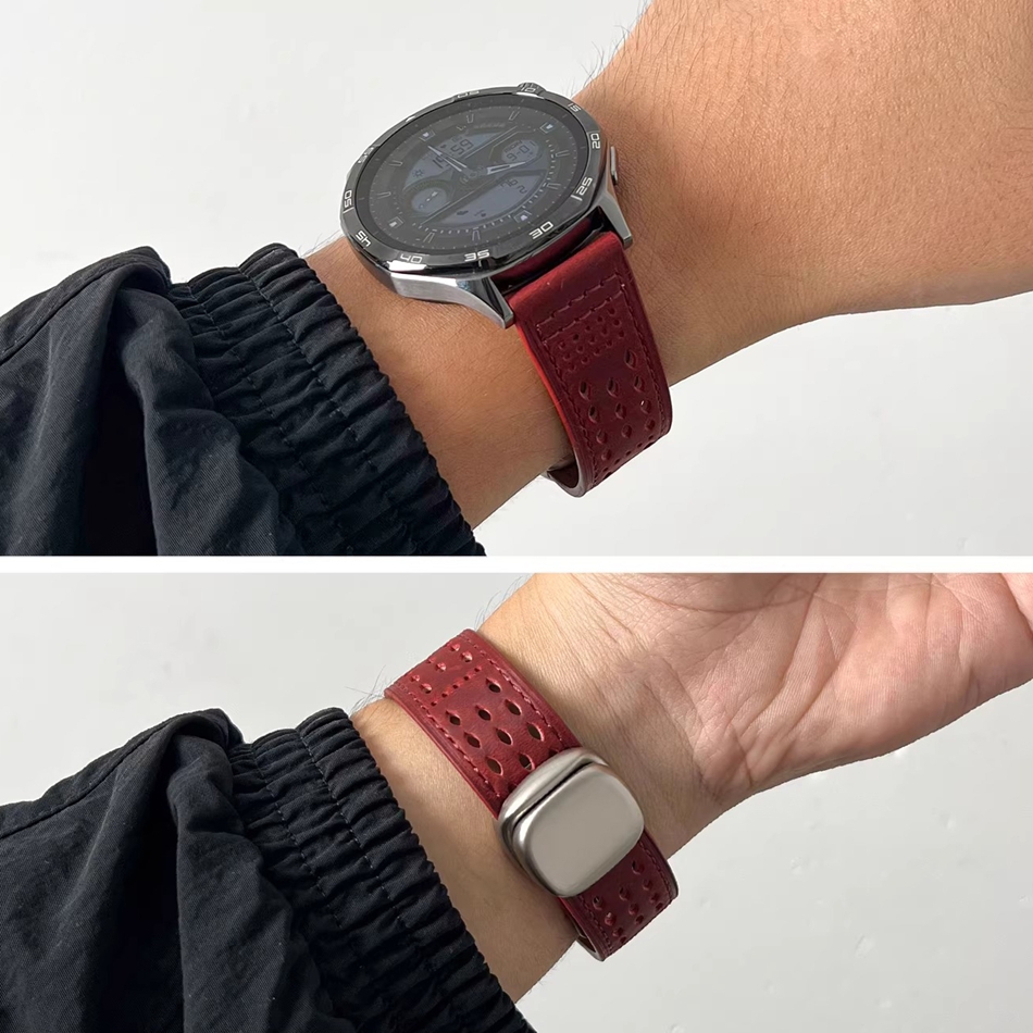 크레이지 호스 가죽 마그네틱 시계줄 (삼성 갤럭시 워치 - Accessories For Galaxy Watch 5 리뷰 및 가격