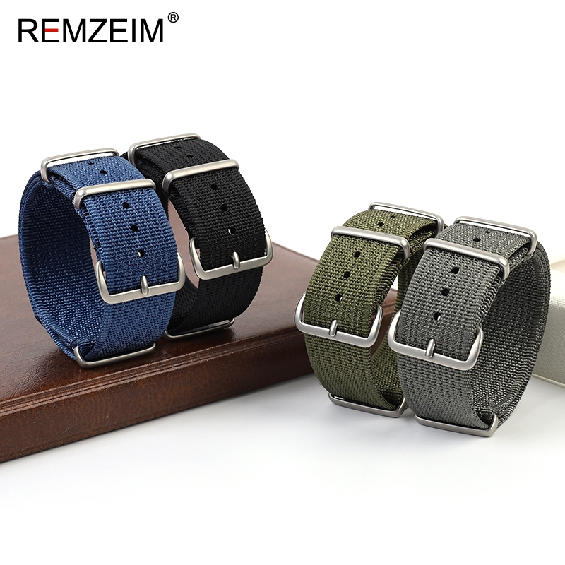 새로운 늑골이있는 나일론 시계 스트랩 18mm 20mm - Nylon Nato Strap 리뷰 및 가격