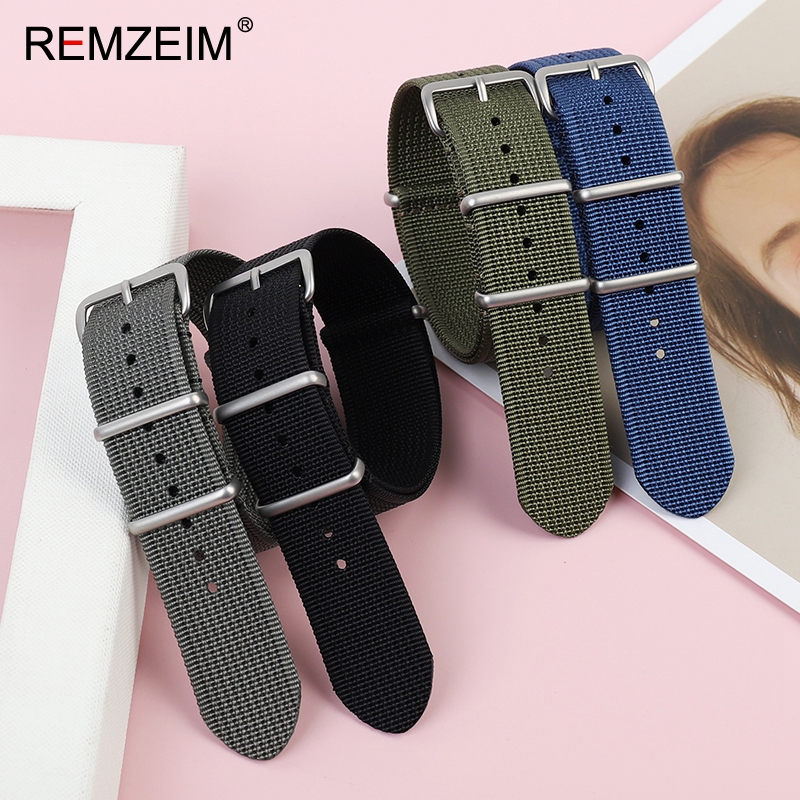 새로운 늑골이있는 나일론 시계 스트랩 18mm 20mm - Nylon Nato Strap 리뷰 및 가격