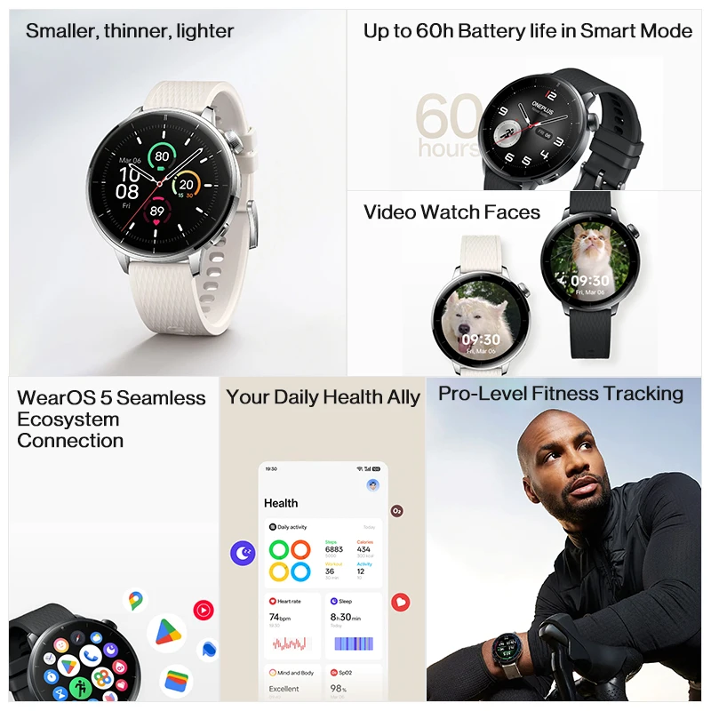 글로벌 버전 OnePlus Watch 3 43mm 스마 - Smartwatch X 리뷰 및 가격