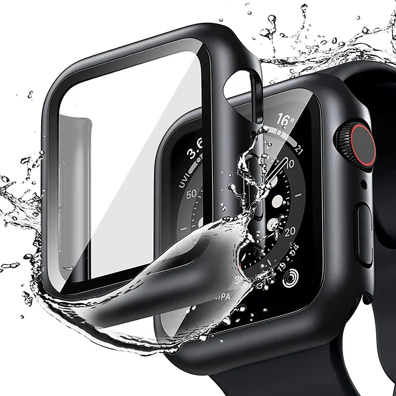 Apple Watch 액세서리 용 강화 유리 + 커버  - Smartwatch Band Accessories 리뷰 및 가격