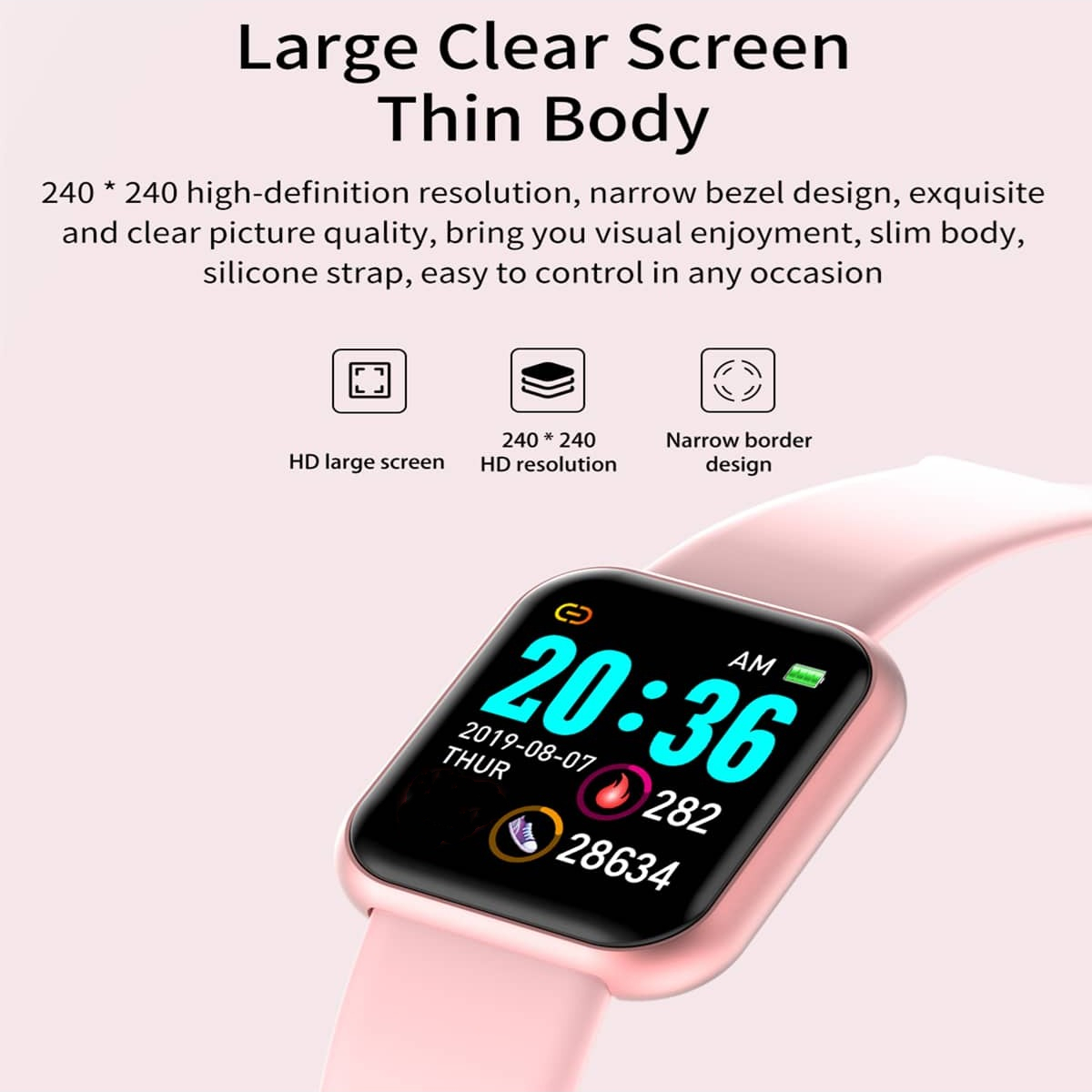 스포츠 블루투스 스마트 시계 컬러 스크린 생활 방수 피 - Smartwatch Icon 리뷰 및 가격