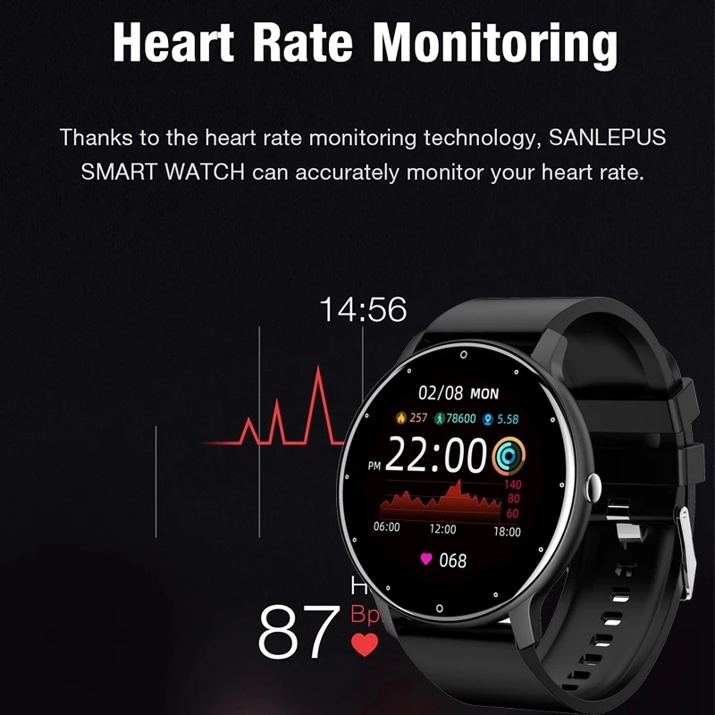 LIGE 2026 새로운 스마트워치 남성용 풀 터치 스 - Smartwatch Icon 리뷰 및 가격