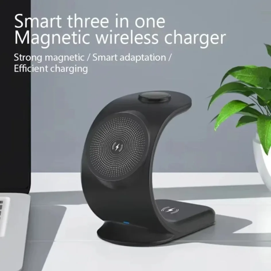 마그네틱 무선 충전기 3 in 1 고속 충전 스테이션  - Watch Charger Cable 리뷰 및 가격