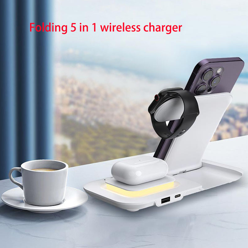 핫 3 in 1 접이식 무선 휴대폰 충전 스테이션 20 - Watch Charger Cable 리뷰 및 가격