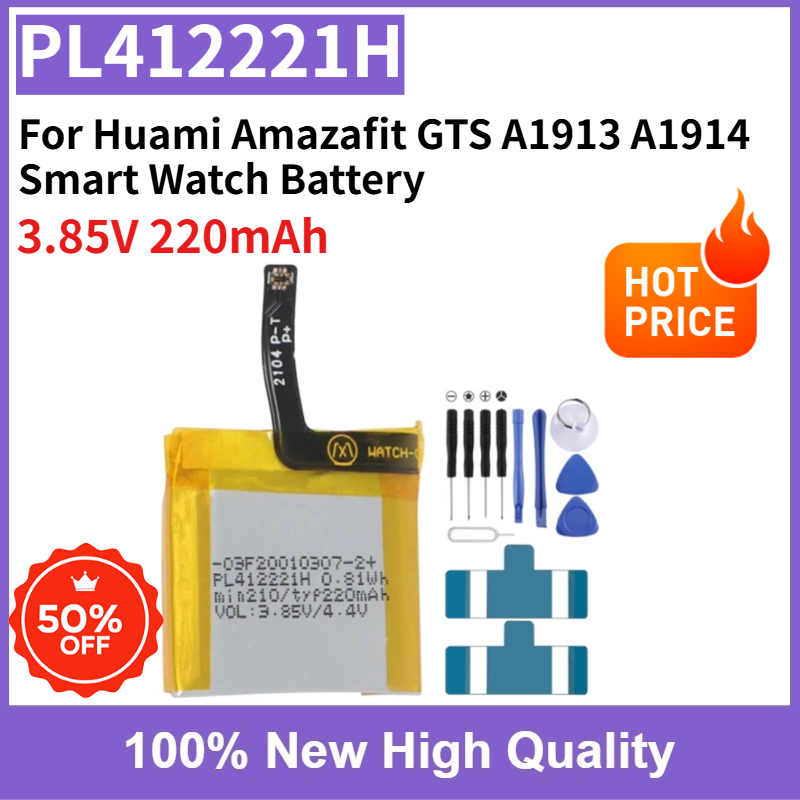 PL412221H 3.85V 220mAh 교체 가능 배 - Smartwatch A1914 리뷰 및 가격