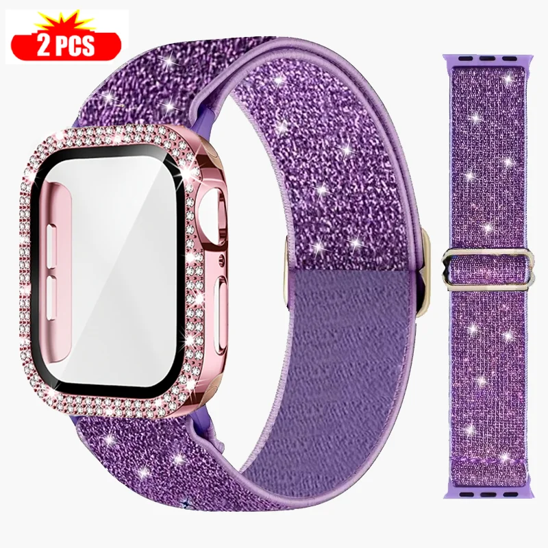 Apple Watch 용 밴드 + 케이스 45mm 41 - Smartwatch Band Accessories 리뷰 및 가격