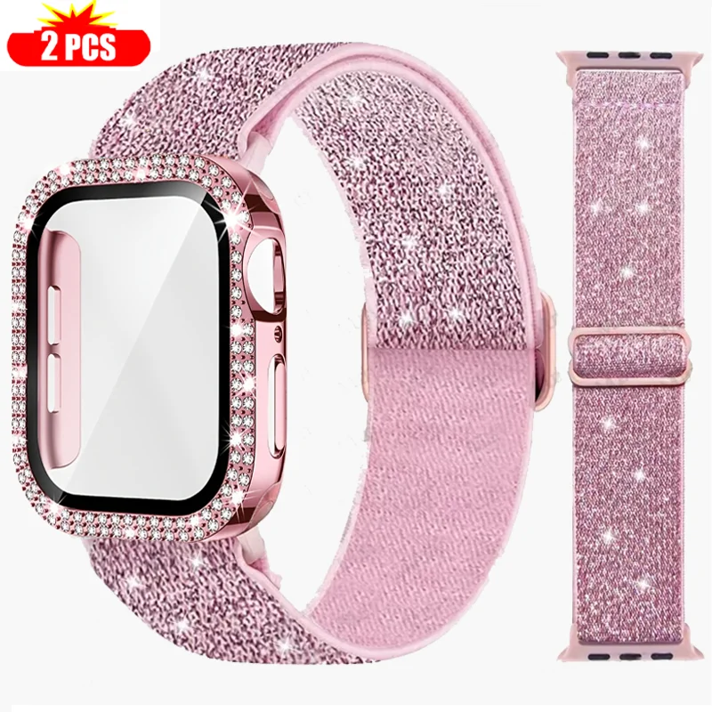 Apple Watch 용 밴드 + 케이스 45mm 41 - Smartwatch Band Accessories 리뷰 및 가격