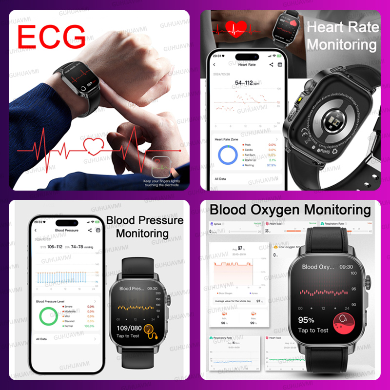새로운 오리지널 여성 맞춤형 AI 건강 스마트워치 EC - Smartwatch Custom 리뷰 및 가격