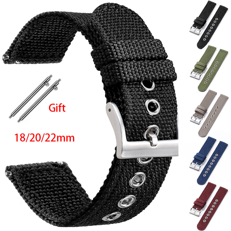 나일론 스트랩 18mm 20mm 22mm 밴드 캔버스  - Nylon Nato Strap 리뷰 및 가격