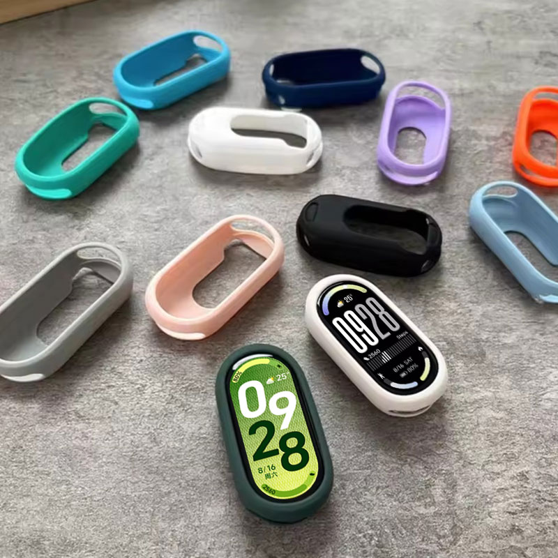 샤오미 스마트 밴드 10용 실리콘 스트랩+시계 케이스, - Smartwatch Band Accessories 리뷰 및 가격