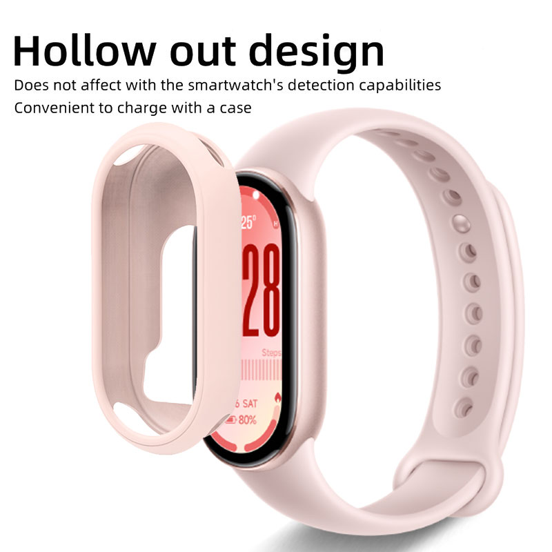샤오미 스마트 밴드 10용 실리콘 스트랩+시계 케이스, - Smartwatch Band Accessories 리뷰 및 가격