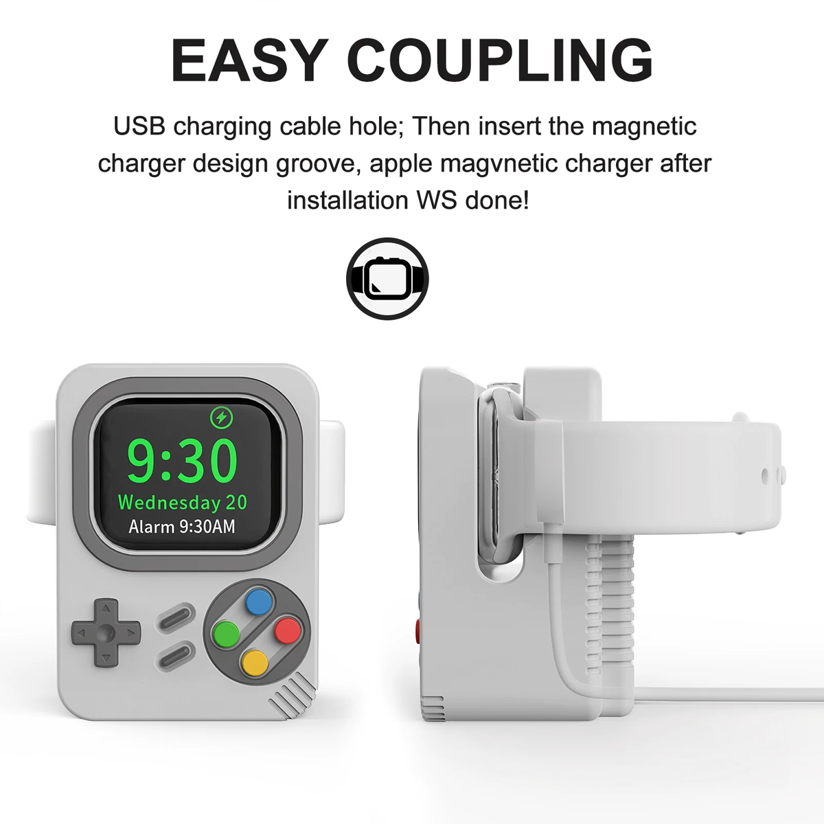 애플워치 충전기 스탠드 레트로 컴퓨터 패턴 충전 거치대 - Watch Charging Dock 리뷰 및 가격