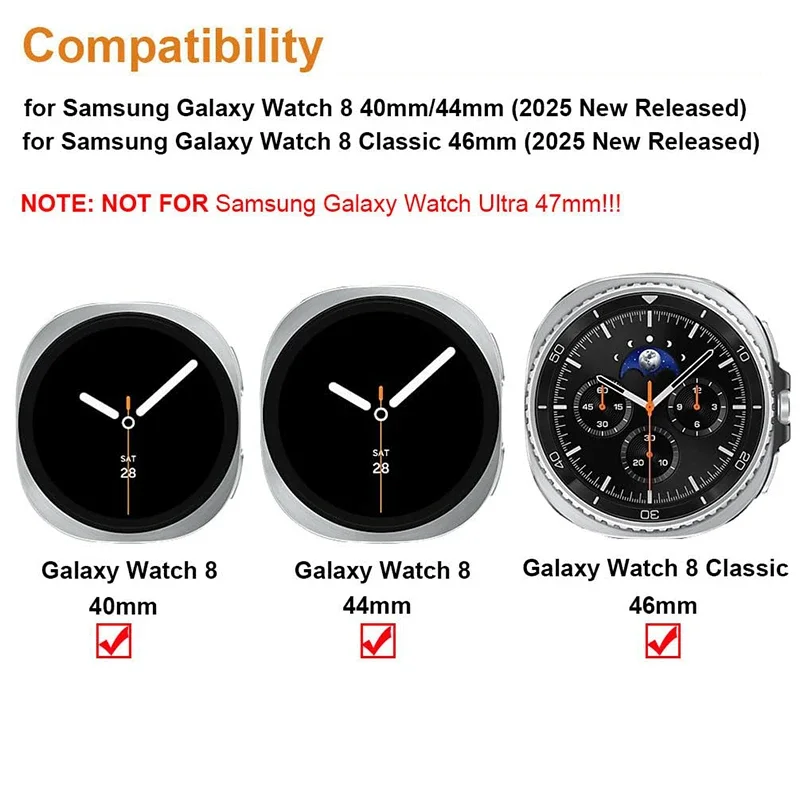 삼성 시계 8/8 클래식 44mm 40mm 금속 스테인 - Smartwatch Band Accessories 리뷰 및 가격